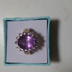 14K amethyst ring